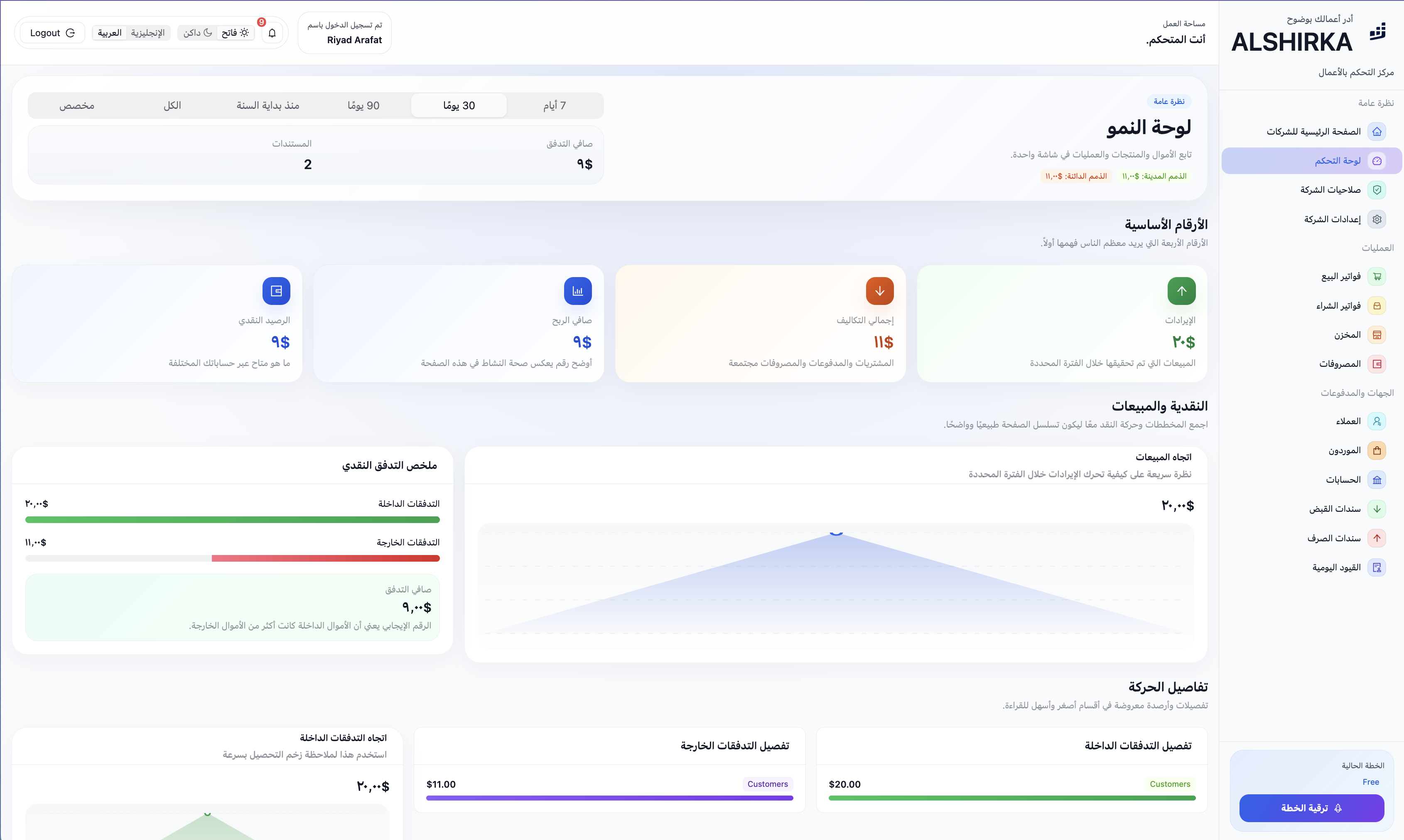 Business in a Box application screenshot